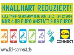 Lidl Connect: Starterpaket mit 10 Euro Guthaben für 4,99 Euro frei Haus