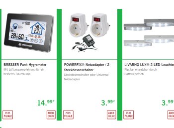 Lidl: Energiespar-Spezial mit Luftentfeuchtern, Thermostaten und LED-Leuchten