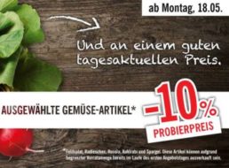 Lidl: Zehn Prozent Gemüse-Rabatt für wenige Tage