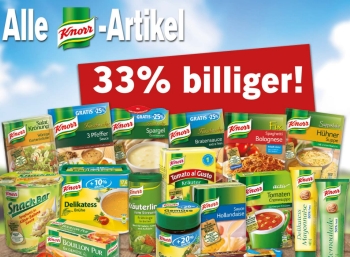 Knorr-Rabatt von 30 Prozent bei Lidl