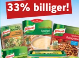 Lidl: Knorr-Rabatt von 33 Prozent bis zum 20. Juni 2015