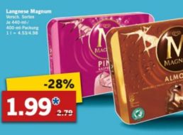 Lidl: Viererpack Magnum für 1,99 Euro bis Samstag