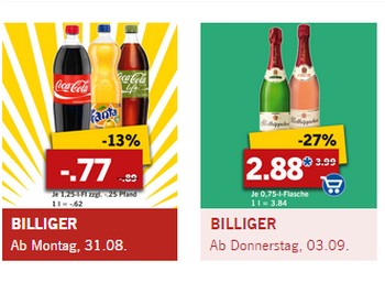 Lidl-Markenwoche mit Schnäppchen von Persil, Cola und mehr