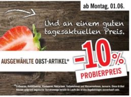 Lidl: Erdbeer-Rabatt von zehn Prozent bis Samstag