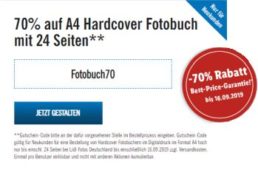 Lidl: Fotobuch A4 Hardcover mit 70 Prozent Rabatt für 4,50 Euro