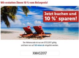 Lidl Reisen: 10 Prozent Cashback nur am heutigen Donnerstag