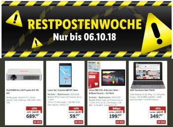 Lidl: Restpostenwoche mit Technik- und Mode-Schnäppchen