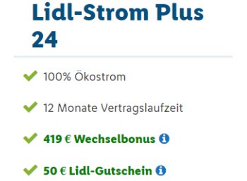 Lidl: Stromtarif mit bis zu 500 Euro Cashback gestartet