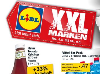 XXL-Marken beim Discounter für eine Woche