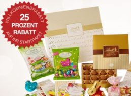 Lindt: 25 Prozent Rabatt auf die erste Bestellung im Chocoladen-Club