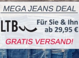 Jeansdirect: LTB-Jeans ab 29,95 Euro frei Haus