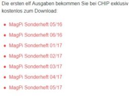 Chip: Elf Ausgaben von "MagPi" zum Gratis-Download