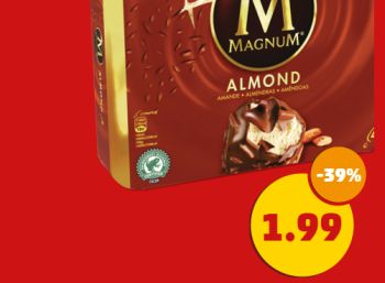 Magnum-Eis im Viererpack für 1,99 Euro