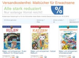 Terrashop: Malbücher für Erwachsene ab 1,99 Euro frei Haus