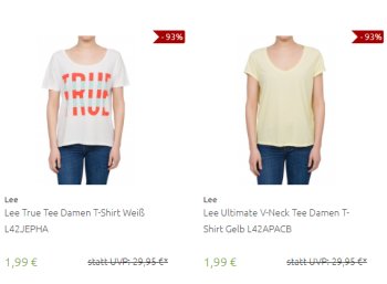 Outlet46: Marken-T-Shirts von Lee, Diesel und anderen ab 1,99 Euro frei Haus