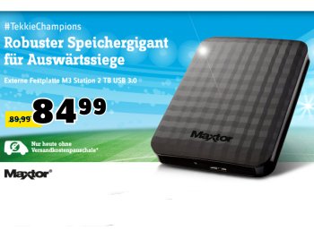 Conrad: Maxtor M3 mit zwei TByte für 79,44 Euro frei Haus