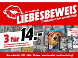 Mediamarkt: Drei DVDs, Blu-rays oder CDs nach Wahl für 14 Euro