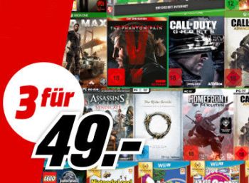 Mediamarkt: Drei Games für 49 Euro für wenige Tage