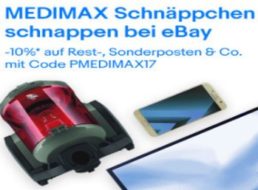 Medimax: 10 Prozent Rabatt im Ebay-Outlet