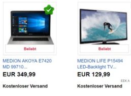 Aldi-Notebook: 17-Zoller Akoya E7420 jetzt als B-Ware für 349,99 statt 499 Euro