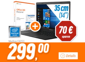 Notebooksbilliger: Medion-Notebook und weitere "Blitzdeals" zu Schnäppchenpreisen