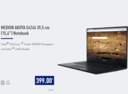 Aldi-Notebook: Medion Akoya E6246 im Norden für 399 Euro