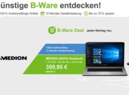 Aldi-Notebook: Medion Akoya E7420 jetzt als B-Ware für 359,95 Euro frei Haus