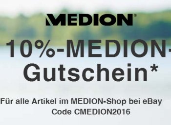 Ebay: 10 Prozent Medion-Rabatt für eine Woche