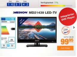 Plus: Medion-TV mit Triple-Tuner und DVD-Player für 99,95 Euro