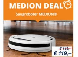 Medion: Staubsaugerroboter MD 16192 für 123,95 Euro frei Haus