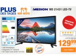 Plus: Full-HD-TV mit Triple-Tuner und DVD-Player für 129,99 Euro