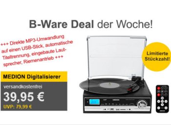 Allyouneed: Schallplatten- und Kassettendigitalisierer für 36,95 Euro frei Haus