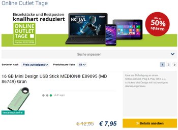 Medion: Outlet-Tage mit Gratis-Versand und Artikeln ab 7,95 Euro