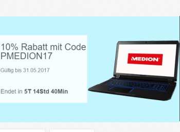 Medion: Zehn Prozent Rabatt bei Ebay für eine Woche