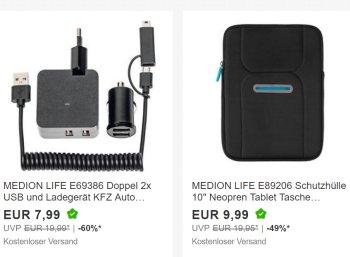 Medion: Sale bei Ebay mit Gratis-Versand und Artikeln ab 7,99 Euro