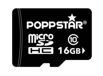 Die Flash-Speicherkarte von Poppstar bietet 16 GIgabyte Speicher und ist heute bei Meinpaket für 6,90 Euro zu haben (Bild: Meinpaket)