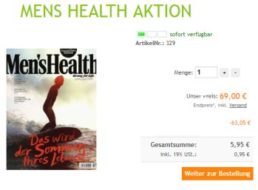 Mens Health: Jahresabo für 5,95 Euro frei Haus