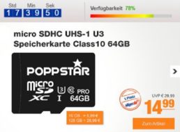 Plus: Speicherkarten mit zehnfach-Punkten bei der Deutschlandcard