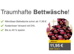 Allyouneed: Mikrofaser-Bettwäsche für 11,95 Euro frei Haus