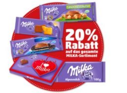 Penny: 20 Prozent Milka-Rabatt bis kommenden Samstag