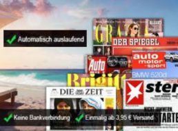 Mini-Abo: Sieben verschiedene Zeitschriften mit automatischem Ende ab 3,95 Euro