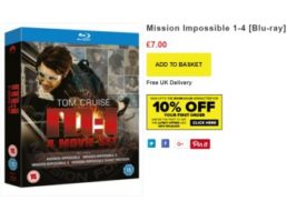 Mission Impossible: Filme 1-4 auf Blu-ray für 7 Euro frei Haus