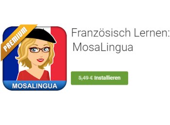 Gratis: App "MosaLingua Premium Französisch" zum Nulltarif