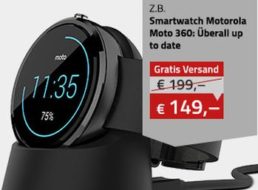 Medion: Smartwatch Moto 360 für 149 Euro frei Haus