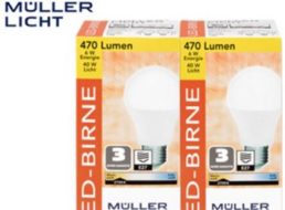 Aldi-Süd: LED-Leuchtmittel von Müller Licht mit drei Jahren Garantie