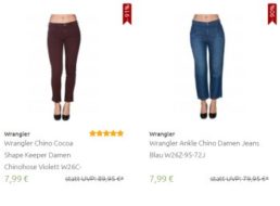 Mustang: Jeans und Shorts ab 7,99 Euro frei Haus bei Outlet46