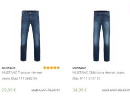 Outlet46: Mustang-Jeans ab 29,99 Euro frei Haus