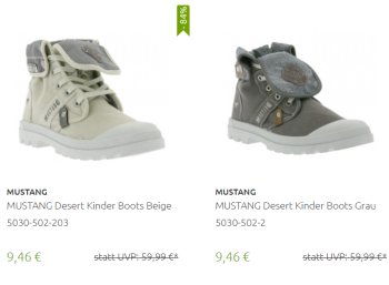 Outlet46: Mustang-Schuhe ab 9,46 Euro frei Haus