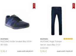 Mustang: Kinder-Sneaker und Herren-Jeans für 9,46 Euro frei Haus