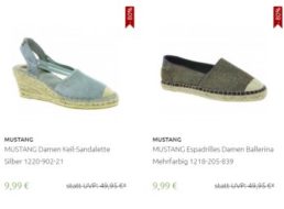 Mustang: Sneaker, Sandaletten und mehr ab 9,99 Euro frei Haus